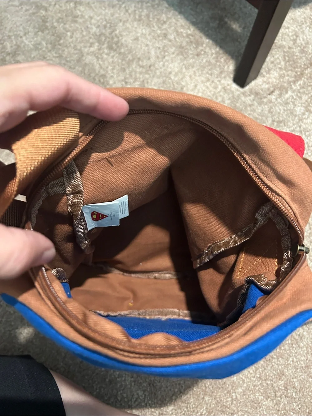 Daily Planet Superman Brown Canvas Messenger Bag for Men